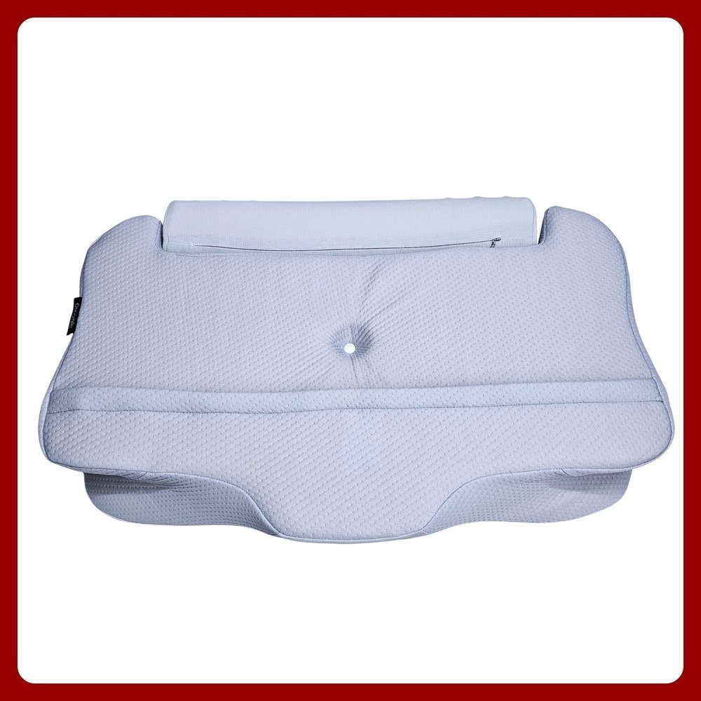 Onesmile Ergonomic Cervical Contour Pillow Memory Foam Neck Support Bedding EUC